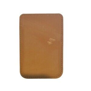 Brown Vegan Leather Magsafe Card Wallet for Iphone 13 14 15 Pro Max